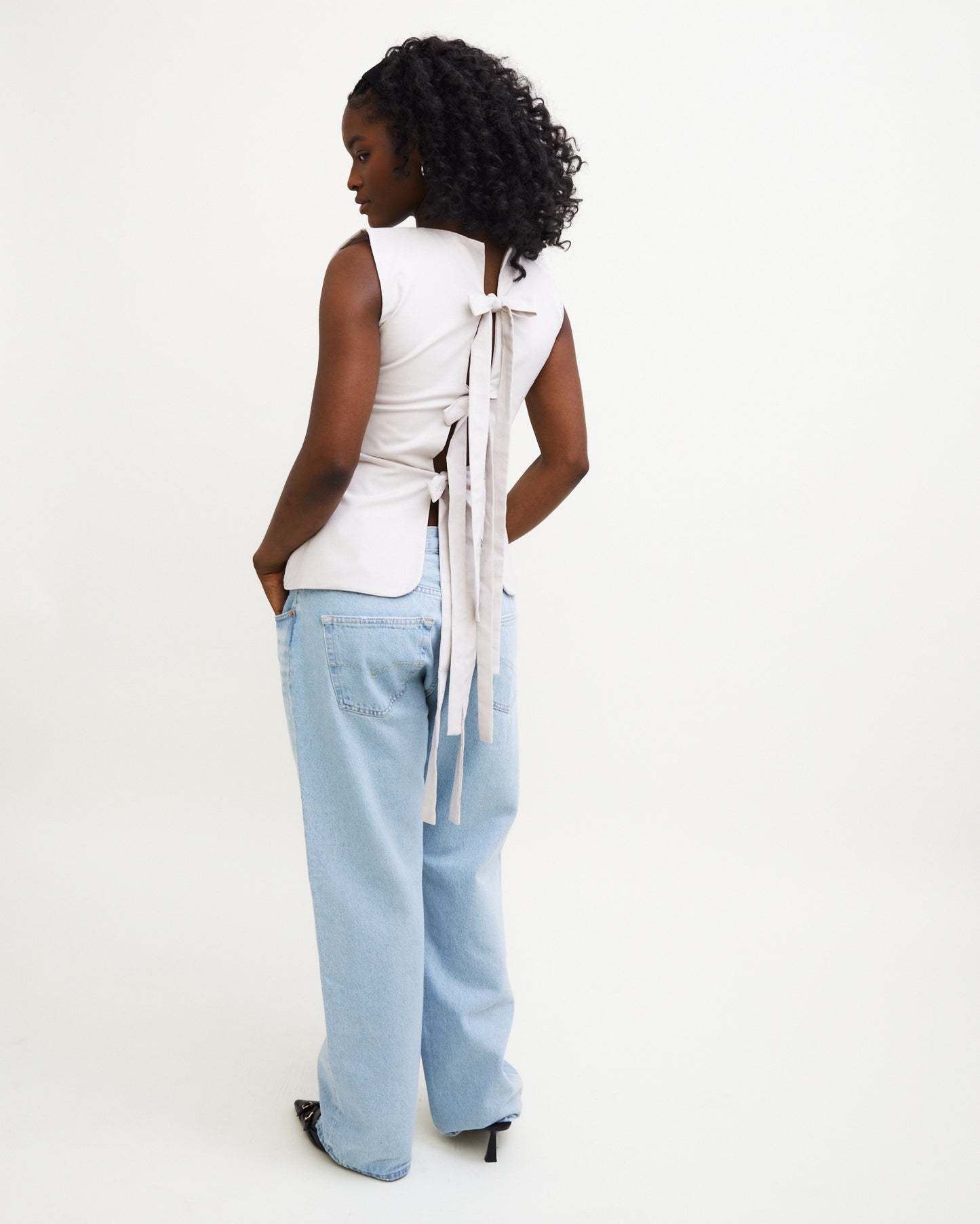 PRE-ORDER Bowtie Vest Soft Grey