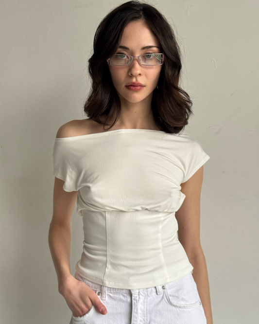 Dahlia Boatneck Ivory