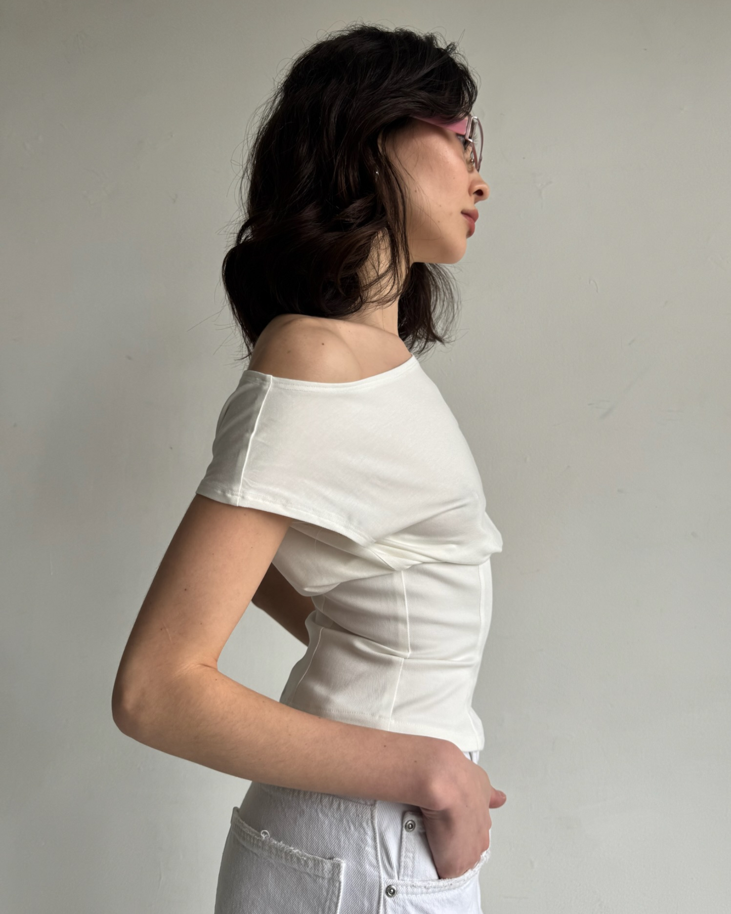 Dahlia Boatneck White