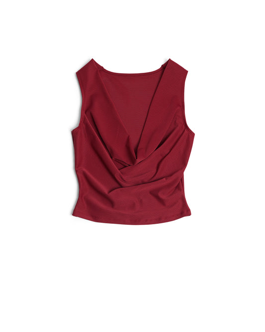 Reversible Cowl Neck Tank Ruby