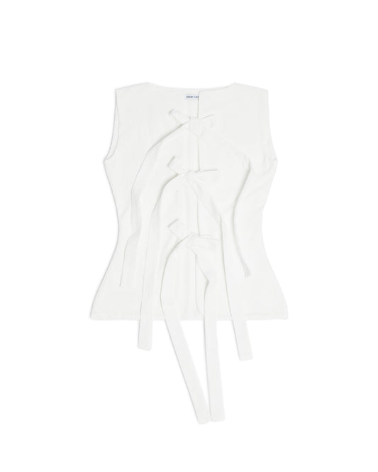 Bowtie Vest White