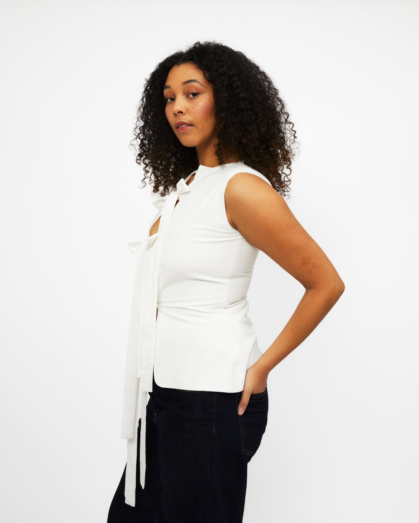 PRE-ORDER Bowtie Vest White