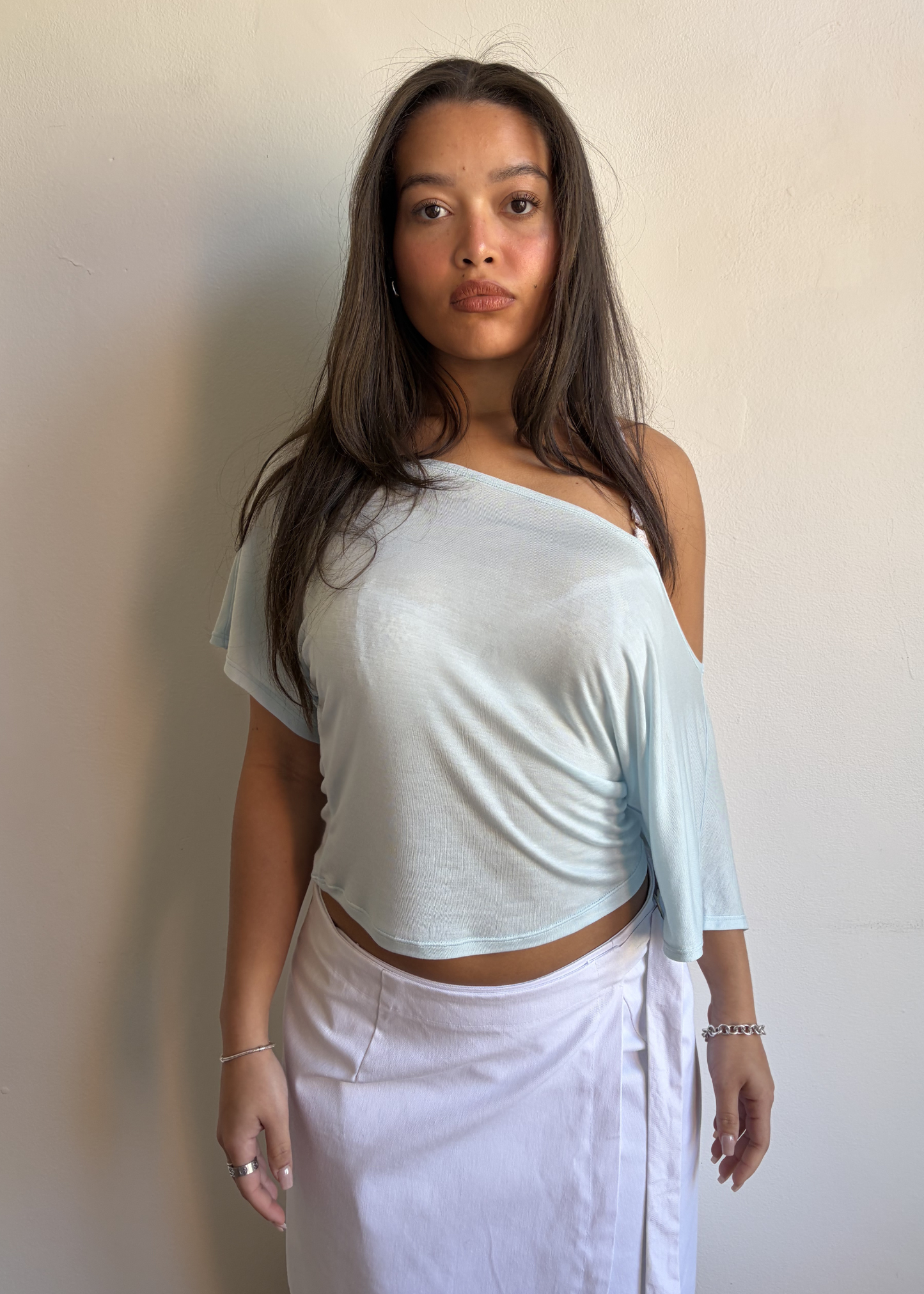 Billow Top Celeste Blue