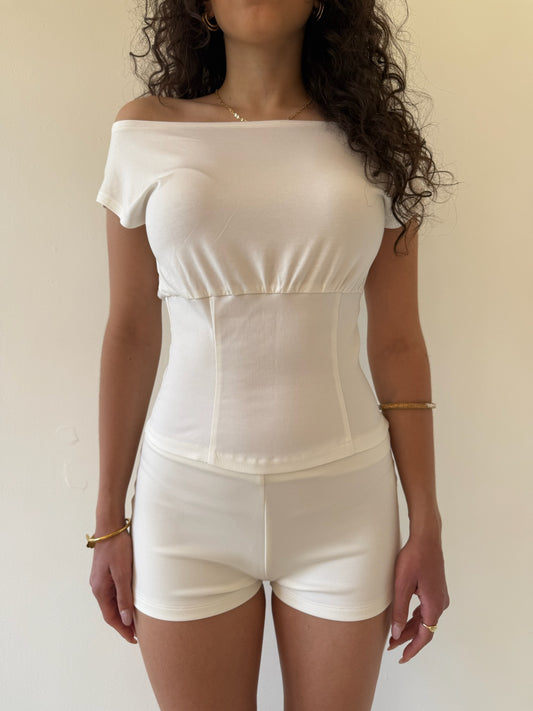 Ease Mini Short Ivory